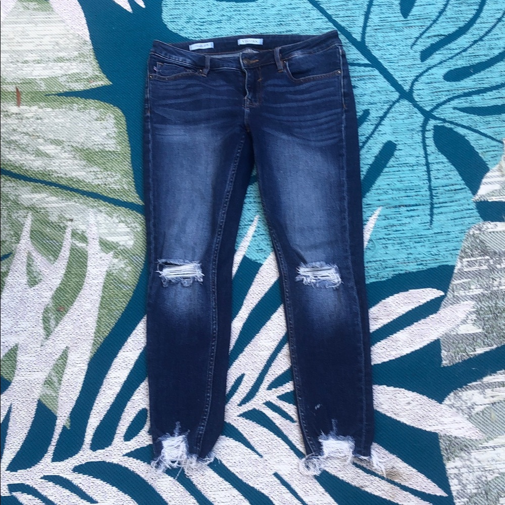 **Stitch Fix** Vigoss Women's Dark Blue Distressed Skinny Jeans